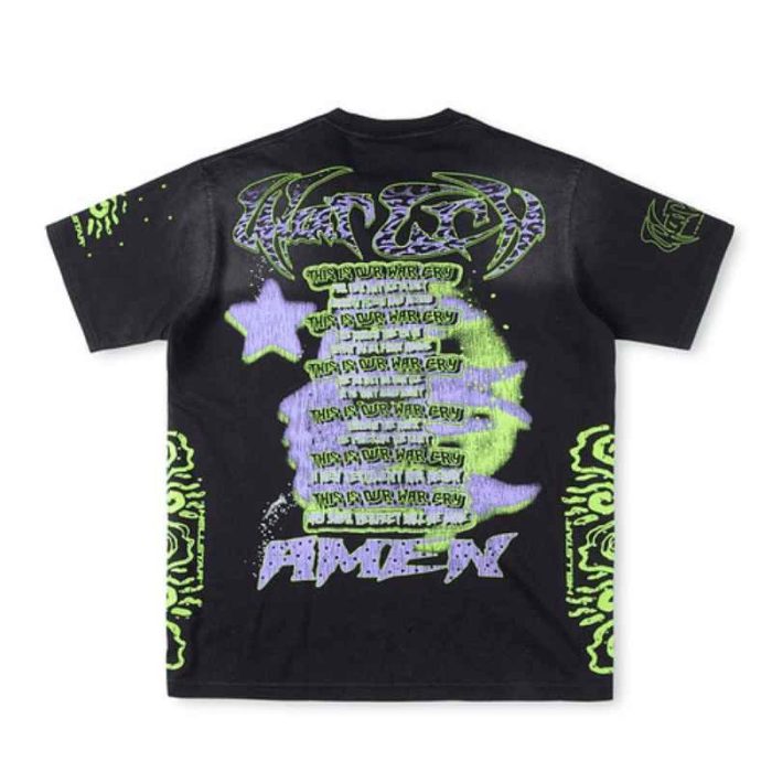 T-shirt Hellstar Amen Black HS018 - Image 2