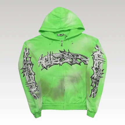 Hoodie Hellstar Graffiti Zip-Up HS017 - Drip Slum