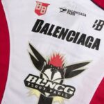 T-shirt Balenciaga Hockey White BL255 - Image 3