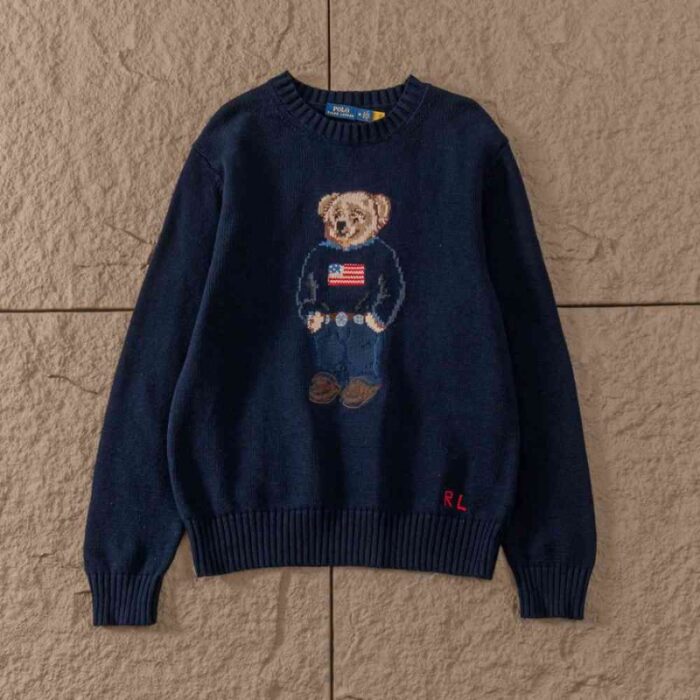 Sweatshirt Ralph Lauren Flag Bear RP009 - Image 3