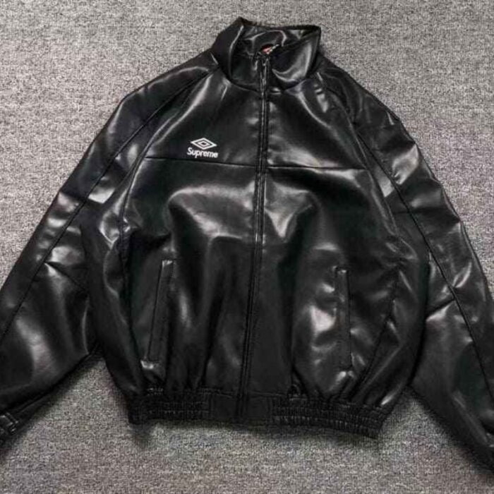 Jacket Supreme x Umbro Leather Track SP122 - Image 4