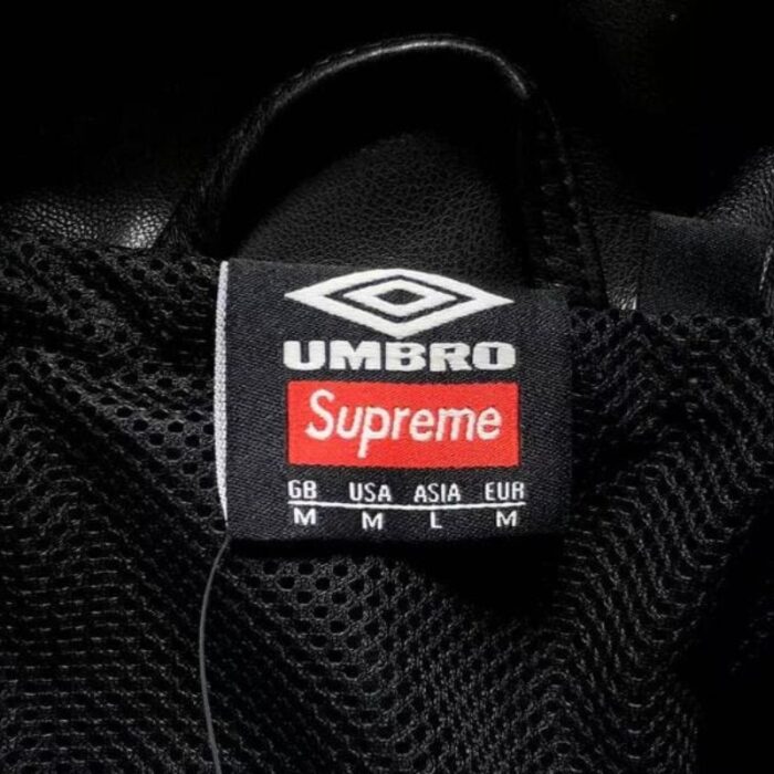 Jacket Supreme x Umbro Leather Track SP122 - Image 7