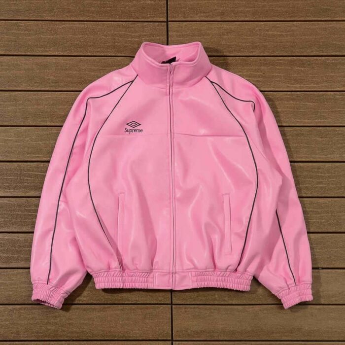 Jacket Supreme x Umbro Leather Track SP123 - Image 6