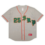 T-shirt Supreme Old English Baseball Jersey Grey SP116