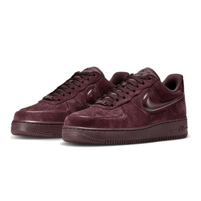 Air Force 1 Low Suede Glossy Burgundy NK101 - Image 2