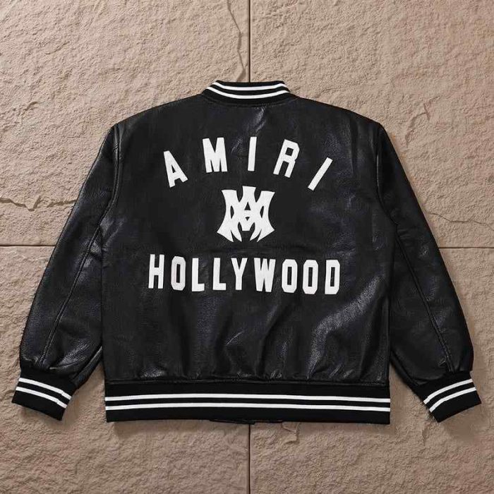 Jacket Amiri MA Hollywood Bomber Leather AM107 - Image 2