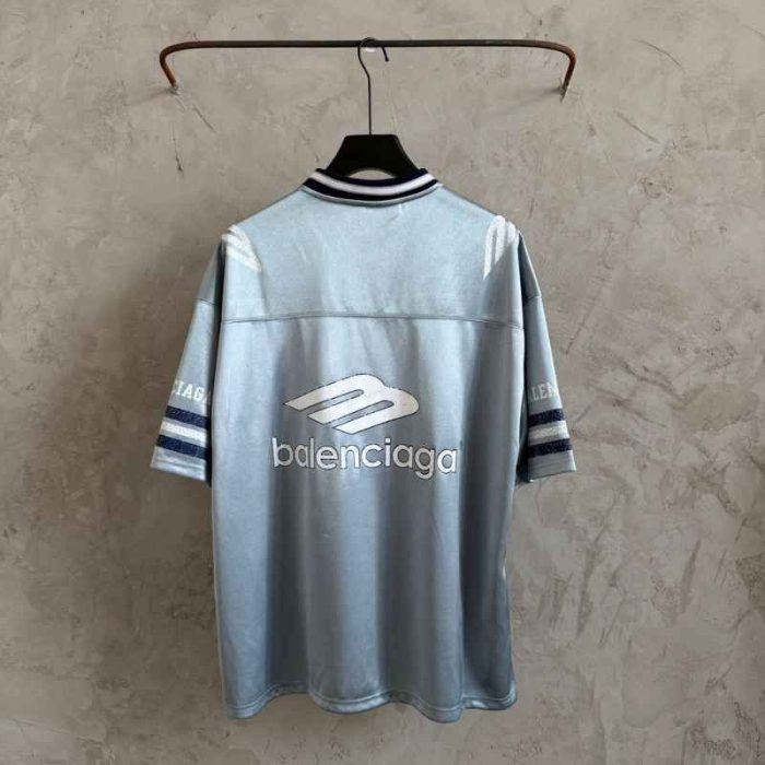 T-shirt Balenciaga Jersey V-nek Oversized B261 - Image 2