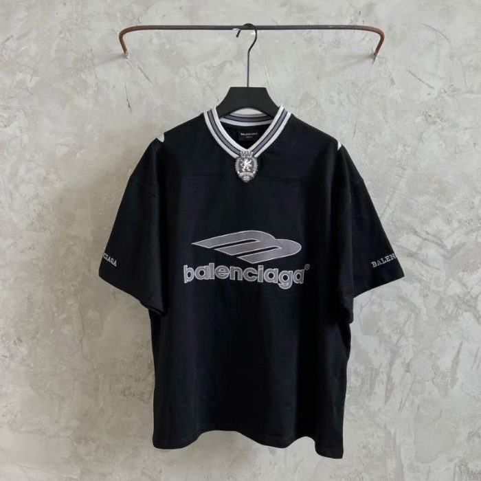 T-shirt Balenciaga Footnall V-neck Oversized BL259 - Image 2