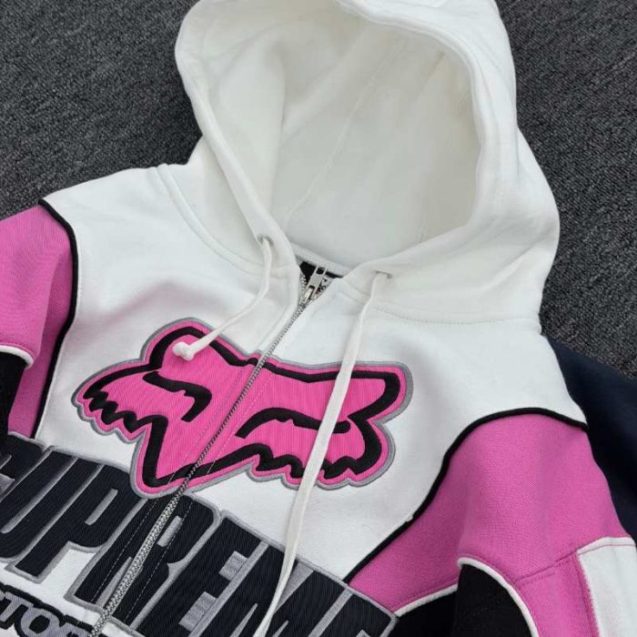 Jacket Supreme x Fox Racing Zip Up Hooded SP144 - Image 2