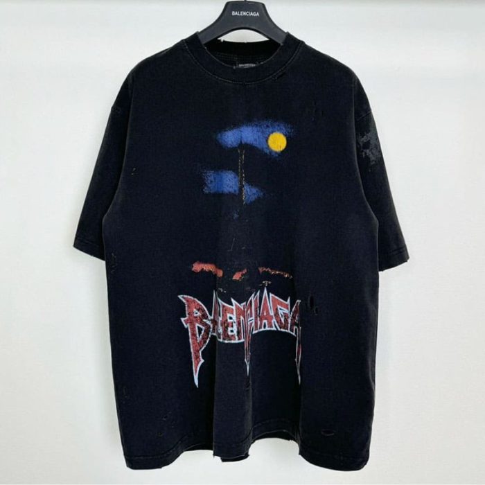 T-shirt Balenciaga Paris Moon BL270 - Image 3