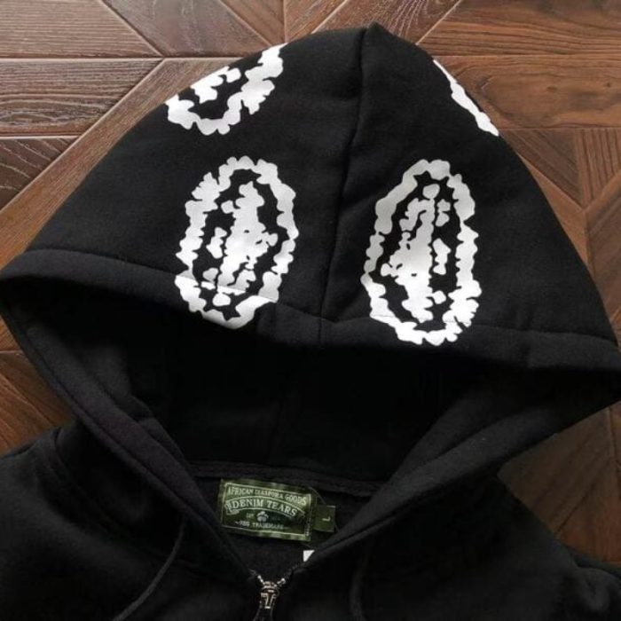 Hoodie Denim Tears x Corteiz Zip DT022 - Image 4