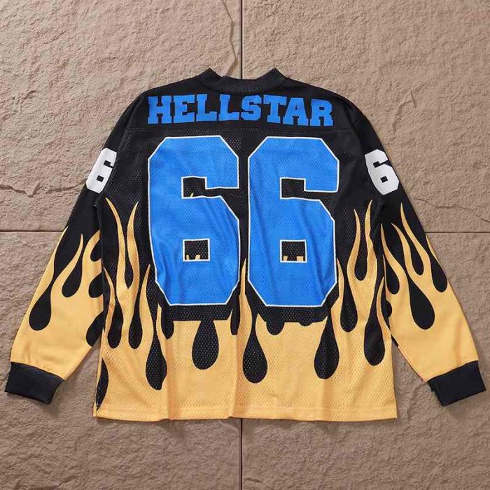 T-shirt Hellstar Jersey Long Flame HS030 - Image 2