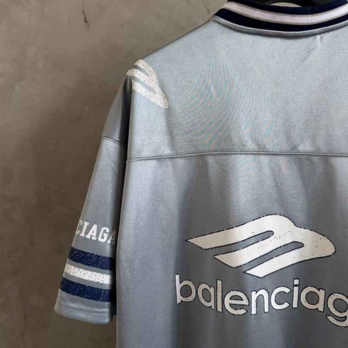 T-shirt Balenciaga Jersey V-nek Oversized B261 - Image 6