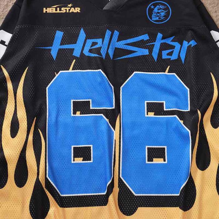 T-shirt Hellstar Jersey Long Flame HS030 - Image 3