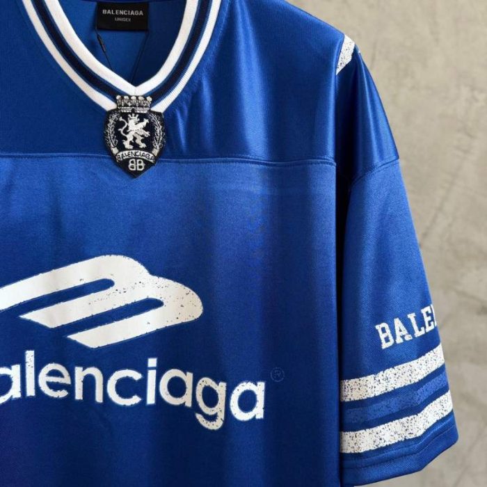 T-shirt Balenciaga Jersey V-neck Oversized BL260 - Image 6