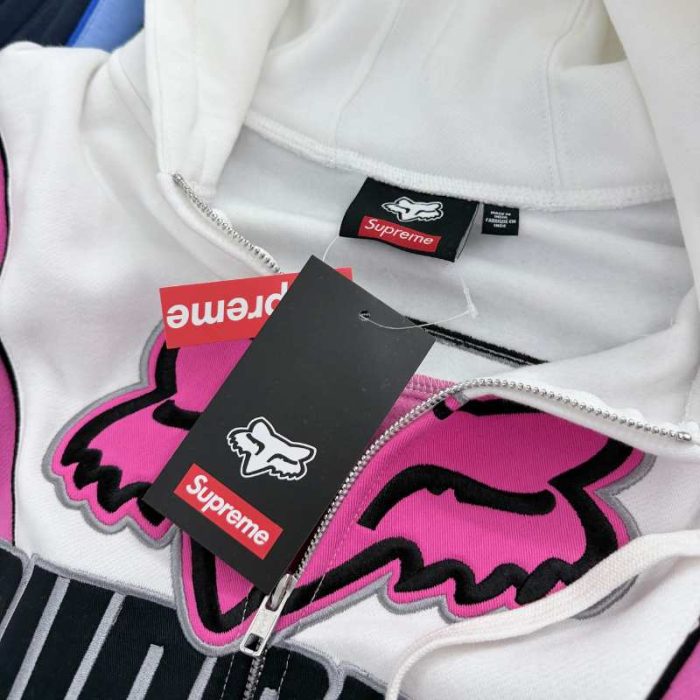 Jacket Supreme x Fox Racing Zip Up Hooded SP144 - Image 5