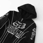 Jacket Supreme x Fox Racing Zip Up Hooded SP143 - Image 4