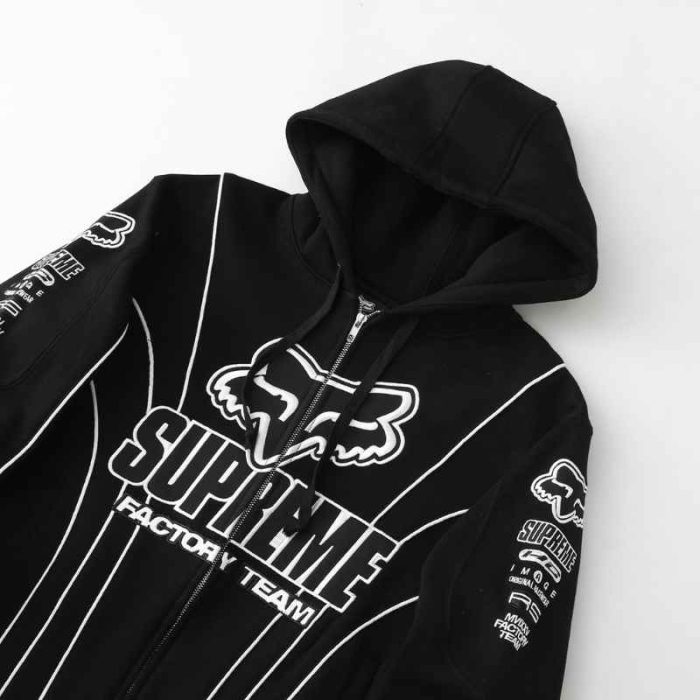 Jacket Supreme x Fox Racing Zip Up Hooded SP143 - Image 4