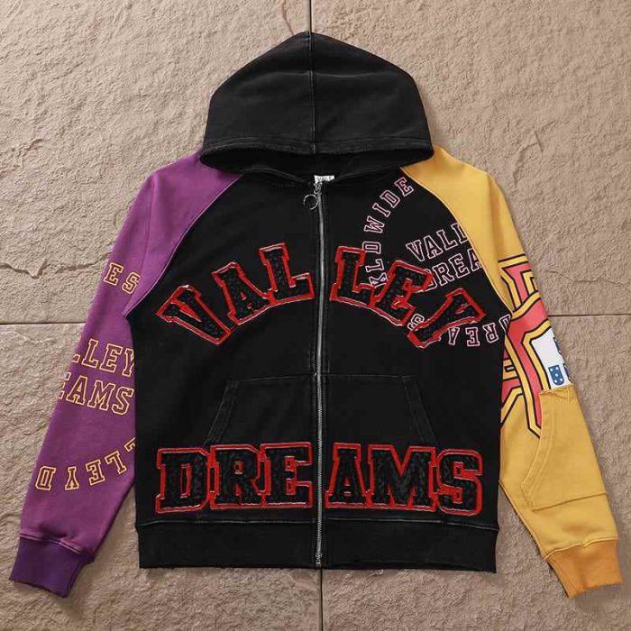 Hoodie Vale Forever Crest Zip VF019 - Image 3