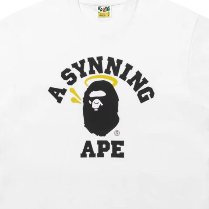 T-shirt BAPE x Syna Central Cee College BP116 - Image 2