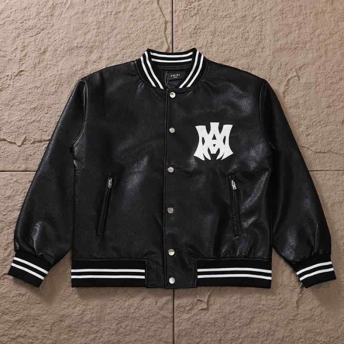 Jacket Amiri MA Hollywood Bomber Leather AM107 - Image 3