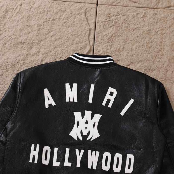 Jacket Amiri MA Hollywood Bomber Leather AM107 - Image 9