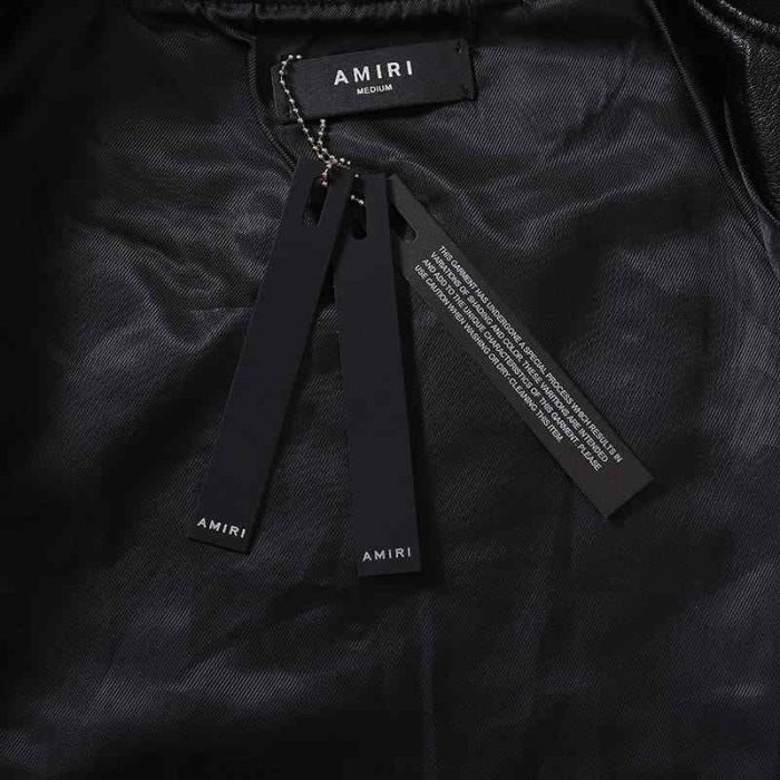 Jacket Amiri MA Hollywood Bomber Leather AM107 - Image 10